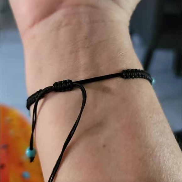 NWT 🏖️ ADJUSTABLE WEATHERED TURQUOISE SEA TURTLE STRING BRACELET or ANKLET - Picture 12 of 12